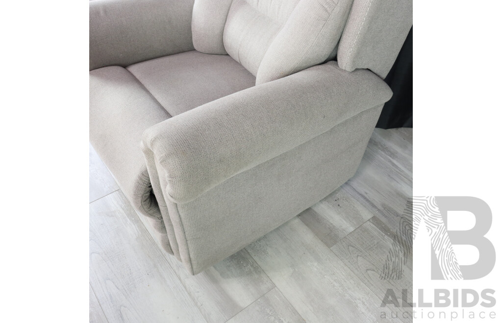 Modern Grey Fabric Electric Reclining Armchair