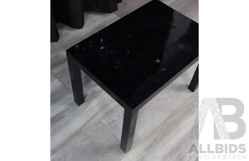 Modern Stone Finished Side Table