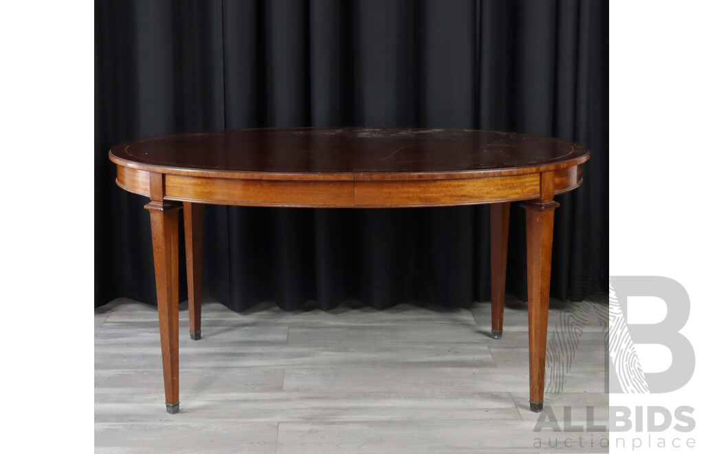 Regency Style Oval Extension Dining Table