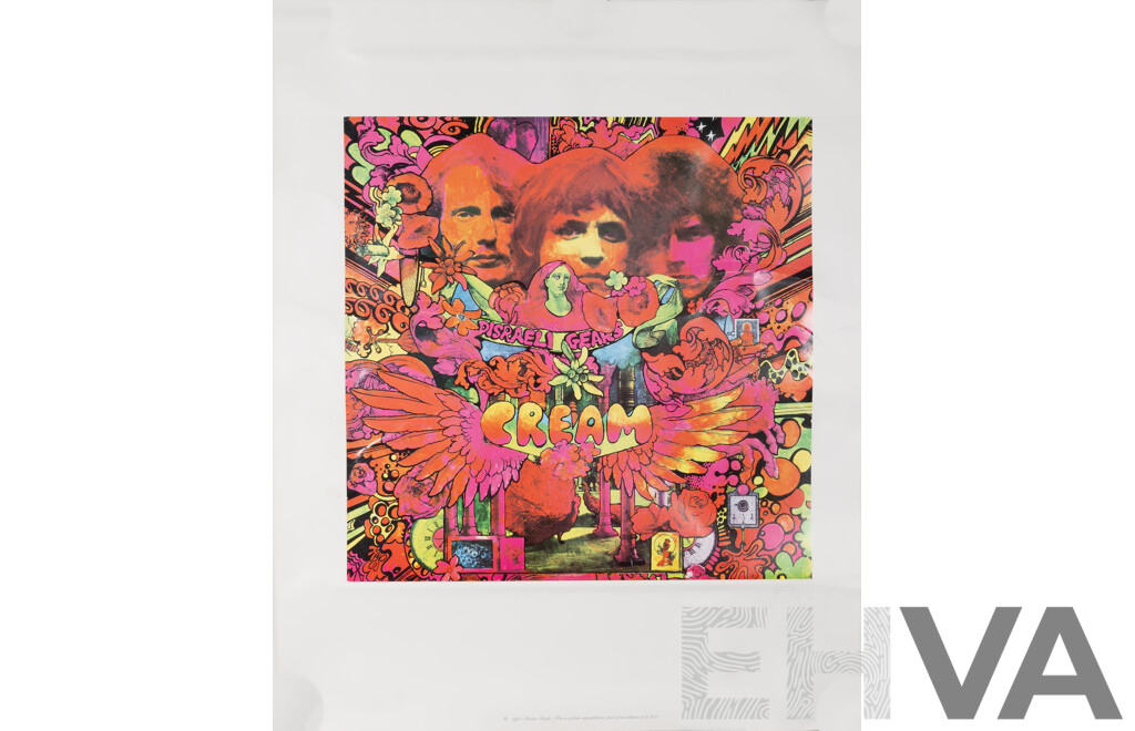 Martin Sharp AM, (20th Century, Australian, 1942-2013), Disraeli Gears, Cream Record Album Cover, Colour Print of Original, Signed in Pencil by Artist in Plate, 68 x 57 cm (edge to edge)