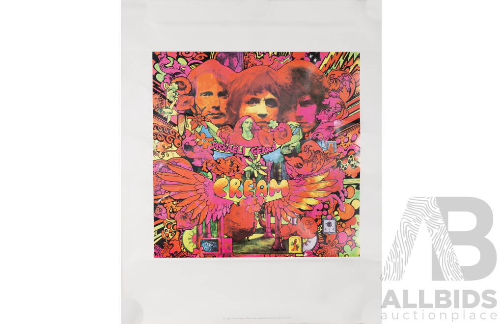 Martin Sharp AM, (20th Century, Australian, 1942-2013), Disraeli Gears, Cream Record Album Cover, Colour Print of Original, Signed in Pencil by Artist in Plate, 68 x 57 cm (edge to edge)