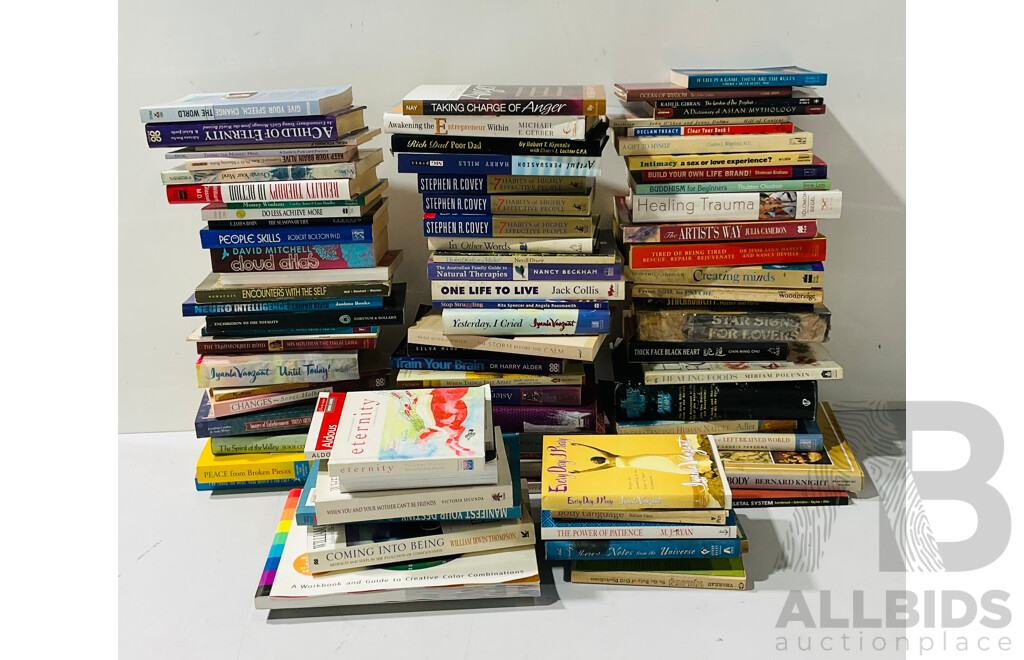 Large Collection Books Relkating to Ne Age Wisdom, Self Help and More
