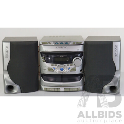 Kenwood Mini Hi Fi  Component System XD 251 with Pair LS 351 Kenwood Bass Reflex Speakers