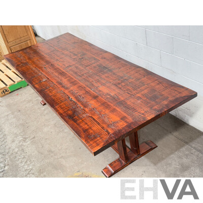 Rustic Oregon Refectory Dining Table