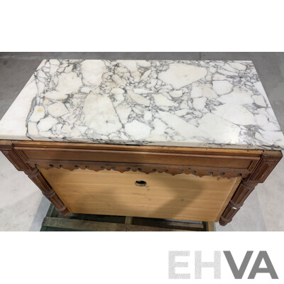 Continental Style Converted Buffet with Marble Top