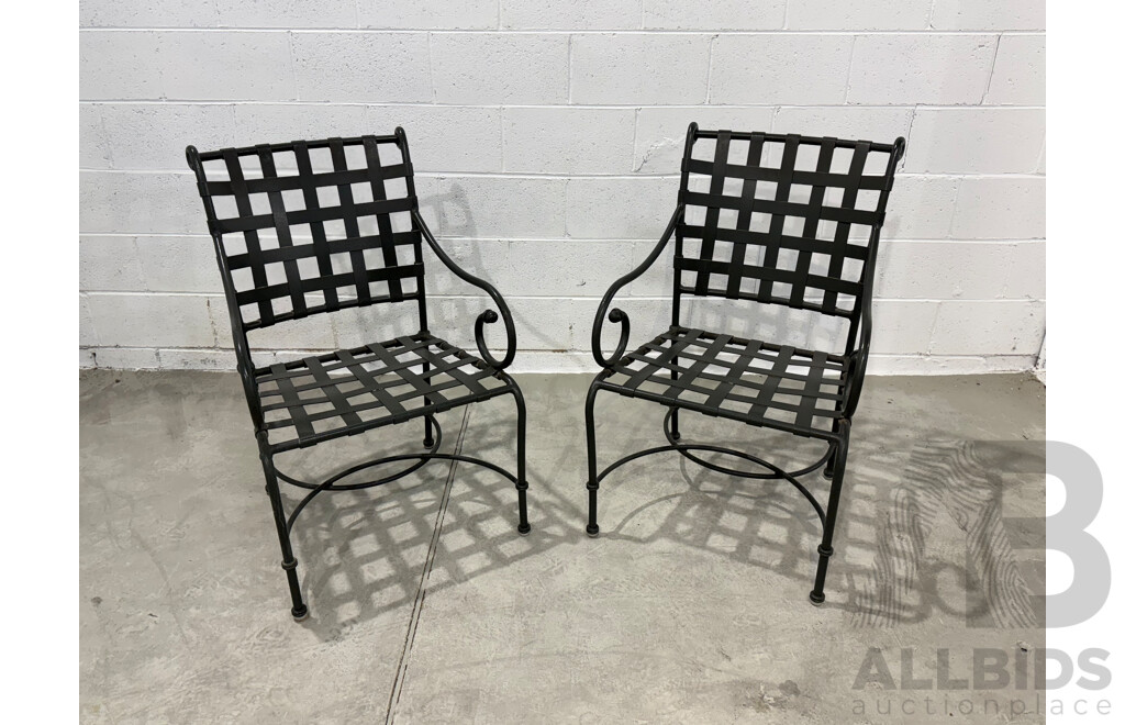 Pair of Patio Armchairs by Richard Frinier for Brown Jordan