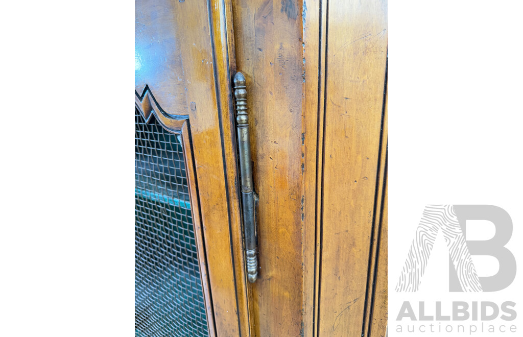 French Provincial Style Fruitwood Buffet and Hutch