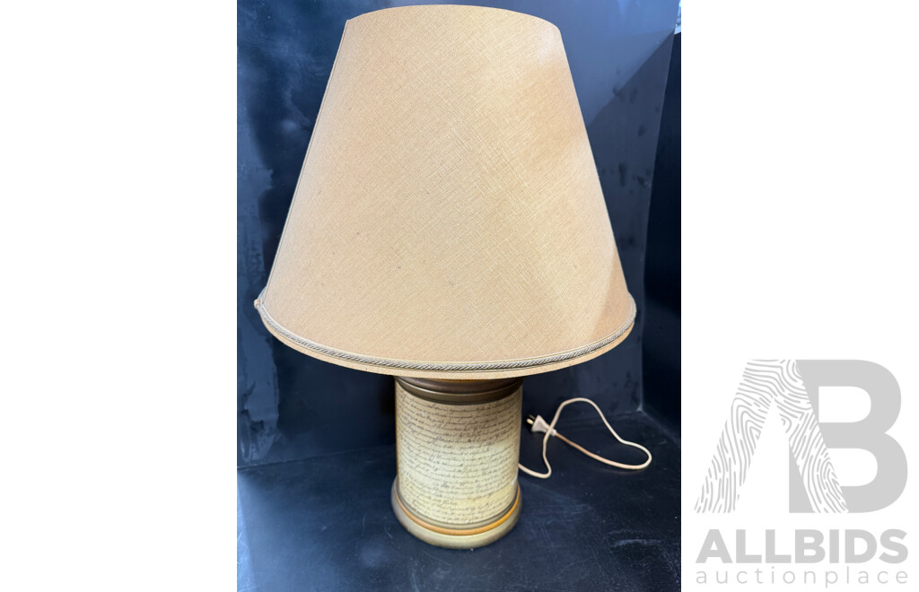 Pair of Italian Table Lamps with Ceramic Bases