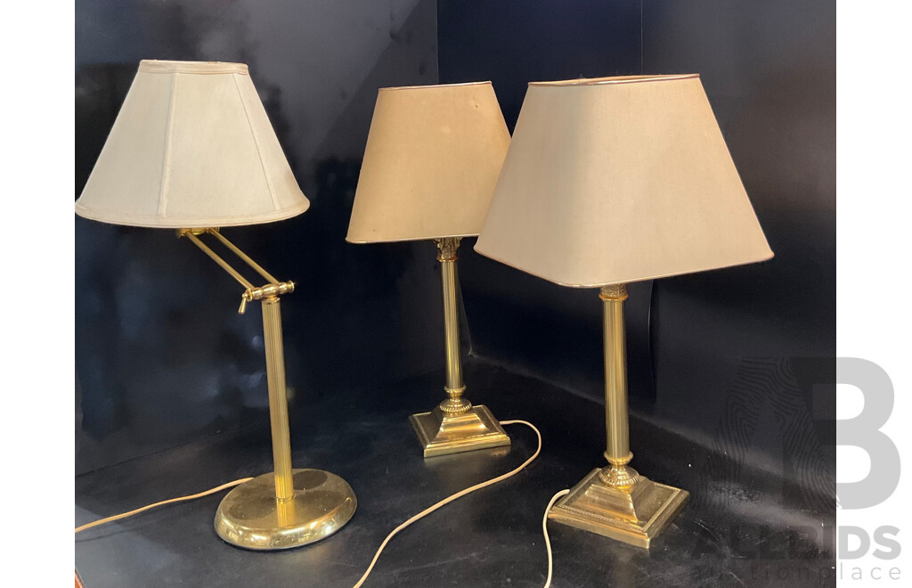 Assorted of CONTESSA Desk Lamps - Lot of 3