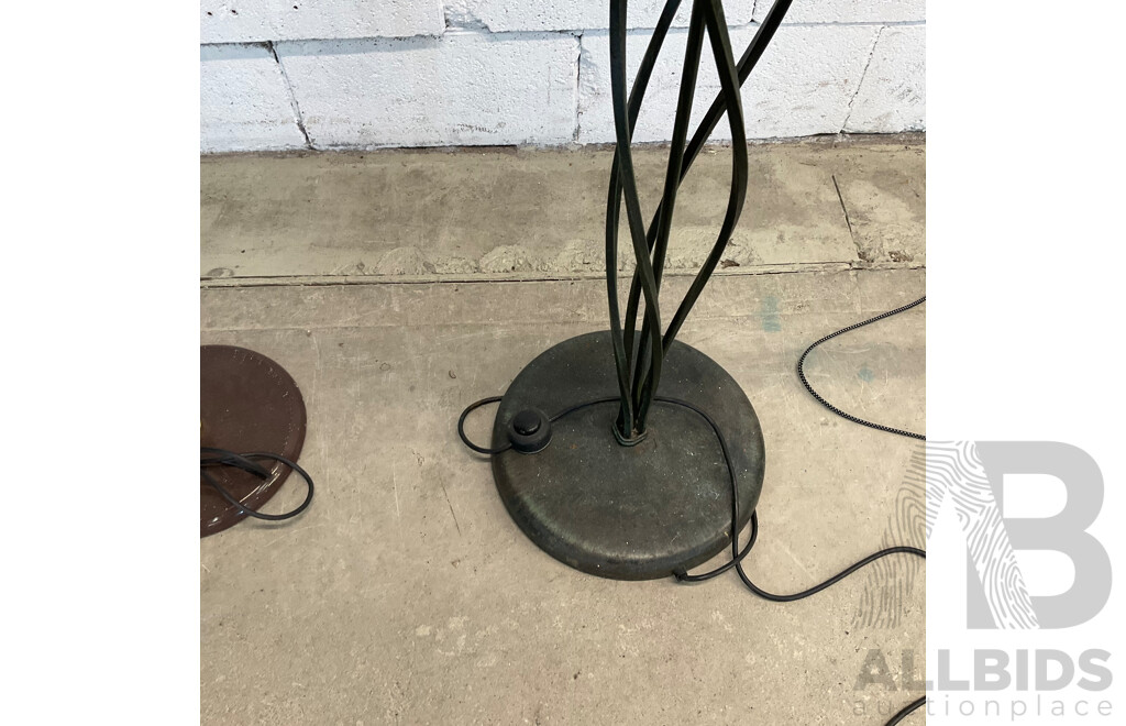 Collection of Three Various Floor Lamps