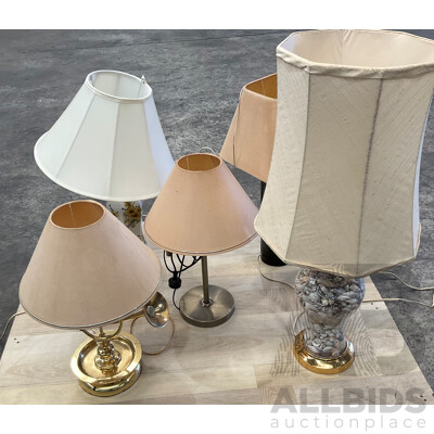 Lamps in Various Designs - Lot of 5