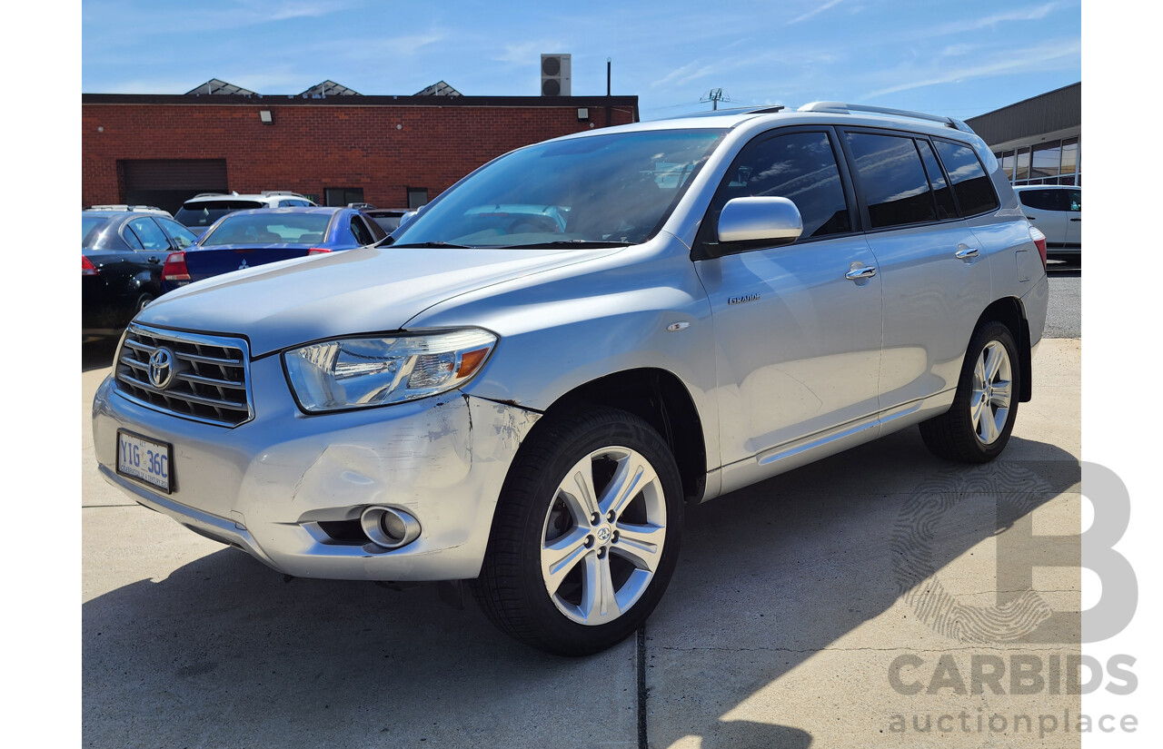 5/2008 Toyota Kluger Grande (fwd) GSU40R 4d Wagon Silver Or Chrome 3.5L