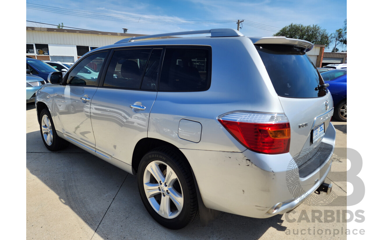 5/2008 Toyota Kluger Grande (fwd) GSU40R 4d Wagon Silver Or Chrome 3.5L