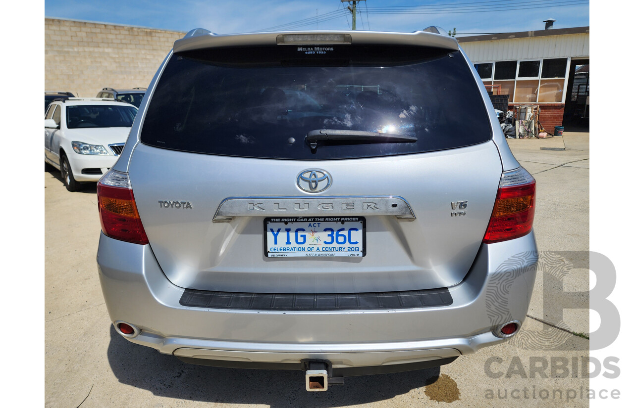 5/2008 Toyota Kluger Grande (fwd) GSU40R 4d Wagon Silver Or Chrome 3.5L