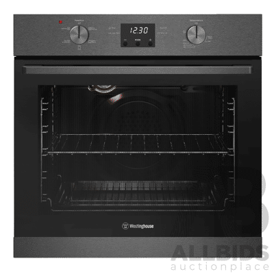 Westinghouse 60cm Multi Function Dark Stainless Steel Oven - Ex Display - ORP $1399