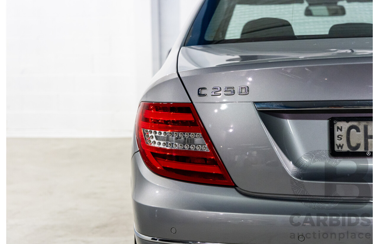 4/2012 Mercedes-Benz C250 CDI Elegance BE W204 MY12 4d Sedan Palladium Silver Metallic Turbo Diesel 2.1L