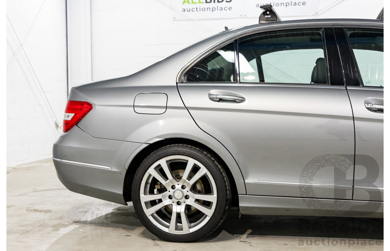 4/2012 Mercedes-Benz C250 CDI Elegance BE W204 MY12 4d Sedan Palladium Silver Metallic Turbo Diesel 2.1L