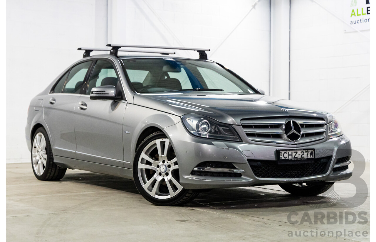 4/2012 Mercedes-Benz C250 CDI Elegance BE W204 MY12 4d Sedan Palladium Silver Metallic Turbo Diesel 2.1L