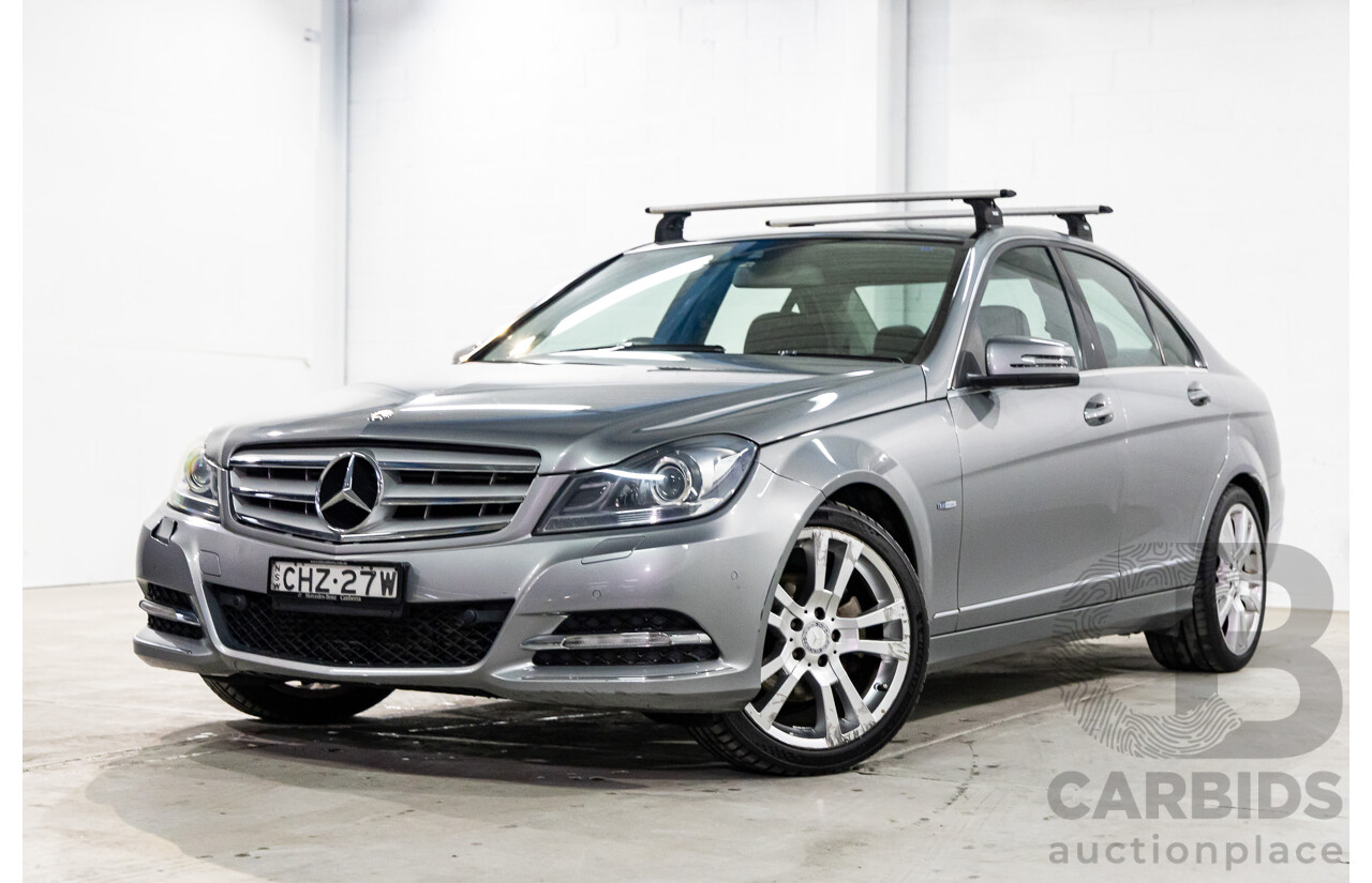 4/2012 Mercedes-Benz C250 CDI Elegance BE W204 MY12 4d Sedan Palladium Silver Metallic Turbo Diesel 2.1L