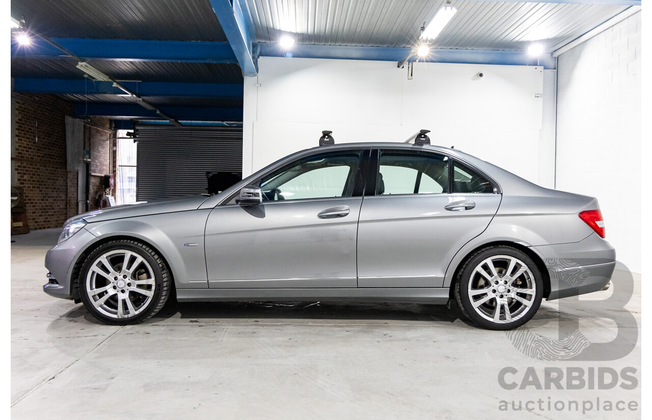 4/2012 Mercedes-Benz C250 CDI Elegance BE W204 MY12 4d Sedan Palladium Silver Metallic Turbo Diesel 2.1L