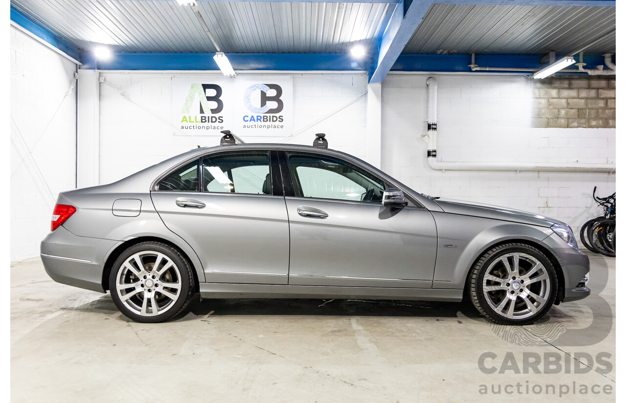 4/2012 Mercedes-Benz C250 CDI Elegance BE W204 MY12 4d Sedan Palladium Silver Metallic Turbo Diesel 2.1L