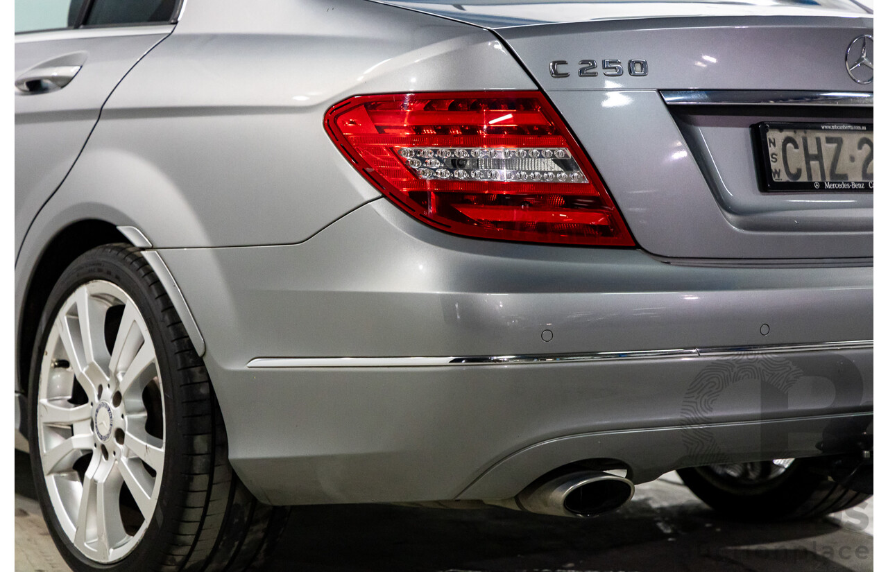 4/2012 Mercedes-Benz C250 CDI Elegance BE W204 MY12 4d Sedan Palladium Silver Metallic Turbo Diesel 2.1L