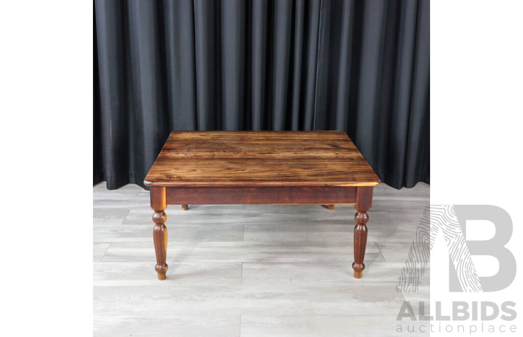 Square Form Hardwood Coffee Table