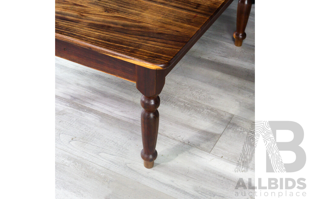 Square Form Hardwood Coffee Table