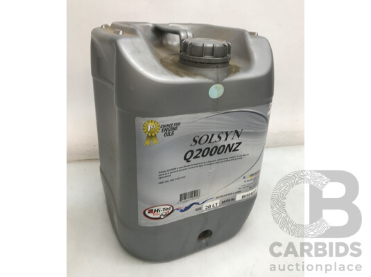 Hi-Tec Solsyn Q2000NZ Synthetic Machining and Grinding Fluid 20L