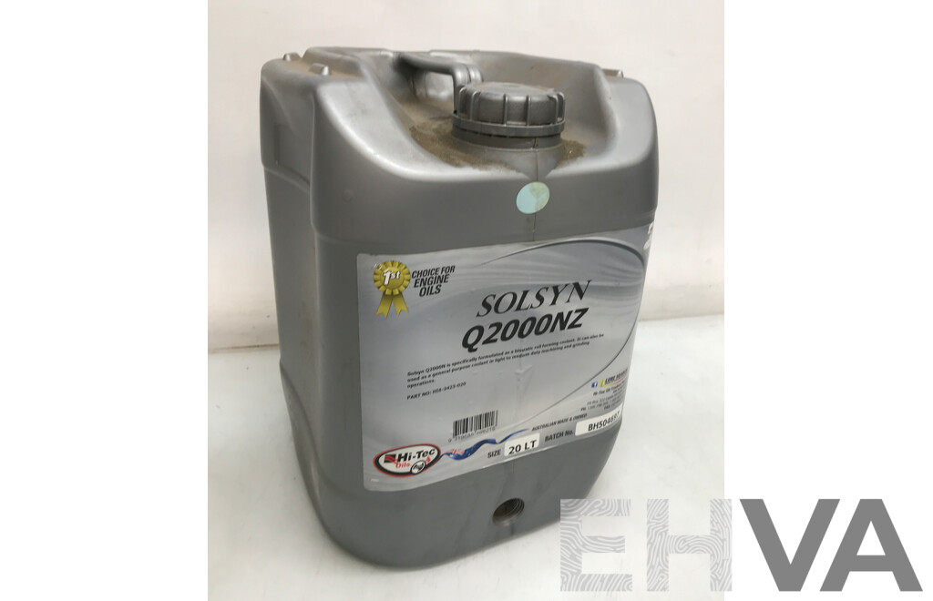 Hi-Tec Solsyn Q2000NZ Synthetic Machining and Grinding Fluid 20L
