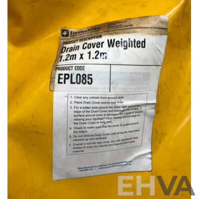 Enretech Weighted Drain Cover and Hydrocarbon Spill Reponse Kit