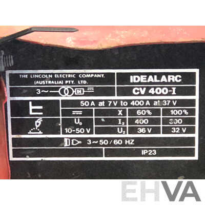 Lincoln Electric Idealarc CV400-I Welder with LN-7 Wire Feeder