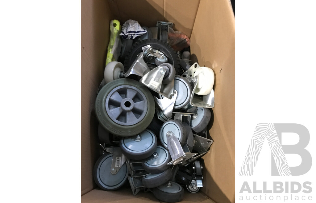 Bulk Lot of Assorted Castor Wheels