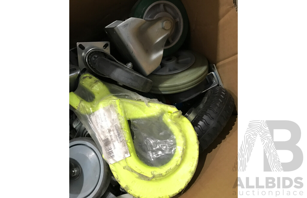 Bulk Lot of Assorted Castor Wheels