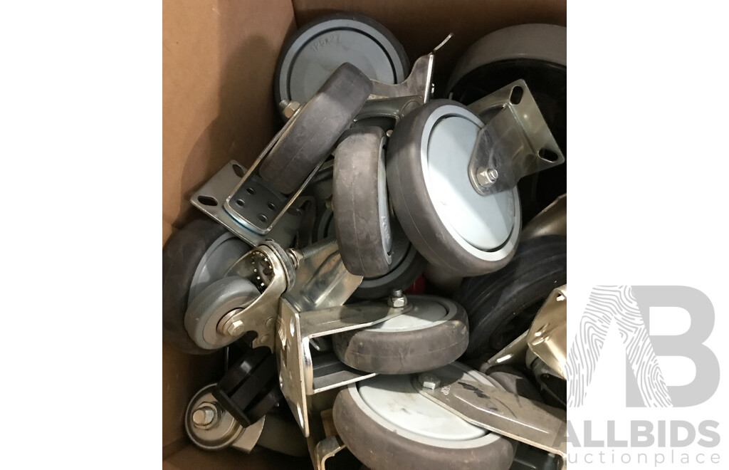 Bulk Lot of Assorted Castor Wheels