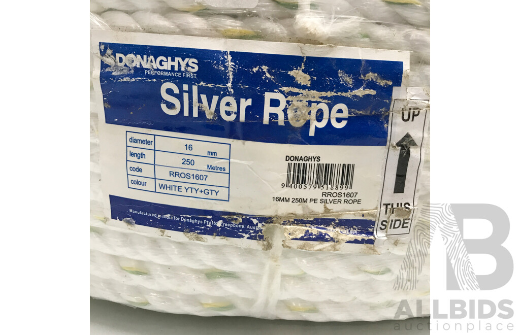 Donaghys Silver Rope (16mm X 250m)