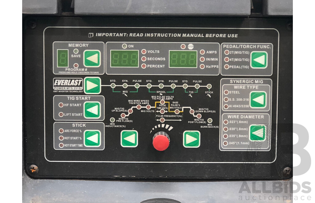 Everlast Multi Process MIG/TIG/Stick Welder