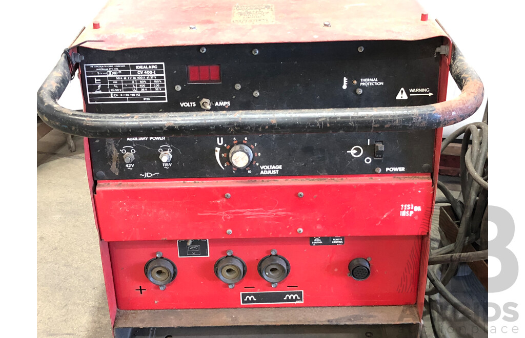 Lincoln Electric Idealarc CV400-I Welder with LN-7 Wire Feeder
