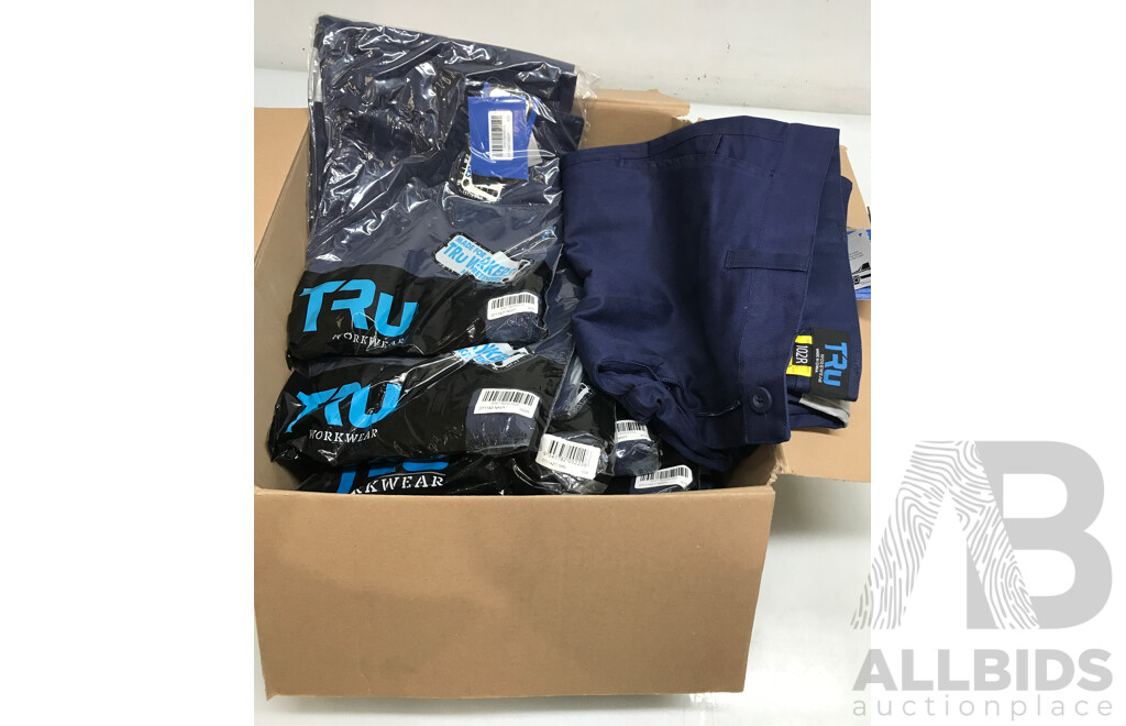 3M Heavyweight Cotto Cargo Work Pants with Reflective Tape (Different Sizes) - Lot of 10