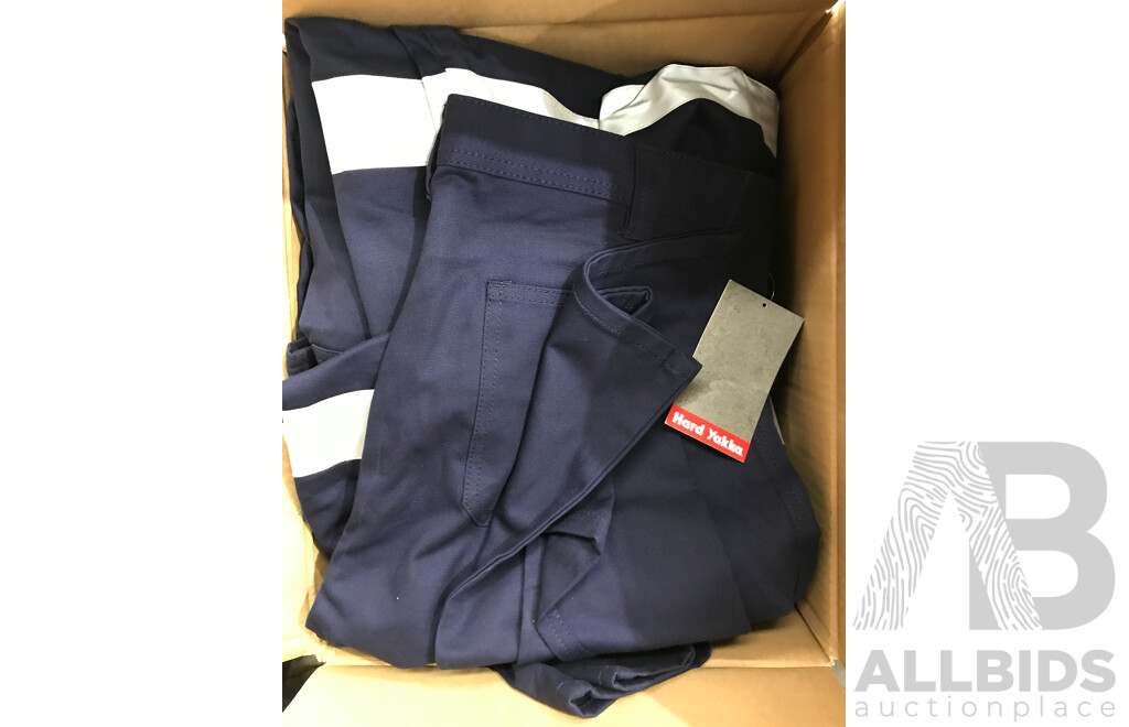 Assorted Lot of Hard Yakka Cargo Drill Work Pants (Different Sizes)
