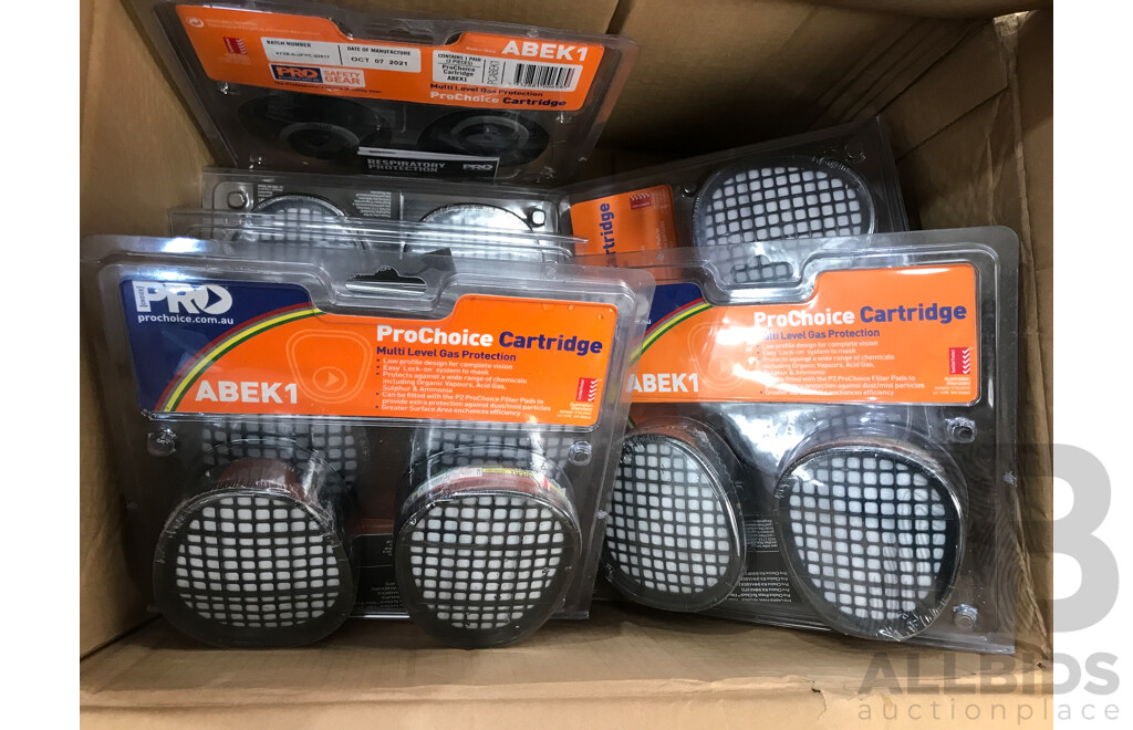 Pro Choice ABEK1 Multi Level Gas Protection Cartridge - Lot of 12