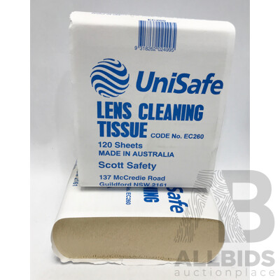 Pallet Lot of UniSafe Lens Cleaning Tissue (Boxes of 40pcs)