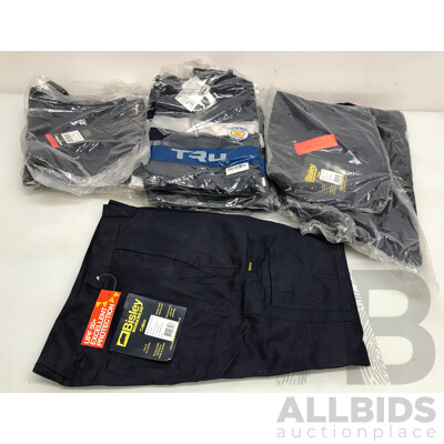 Assorted Lot of Bisley, King Gee,  and 3M Work Pants (Different Sizes)