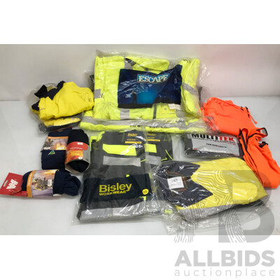 Assorted Lot of Work Wear From Escape, Bisley, Multitek, and Wilderness