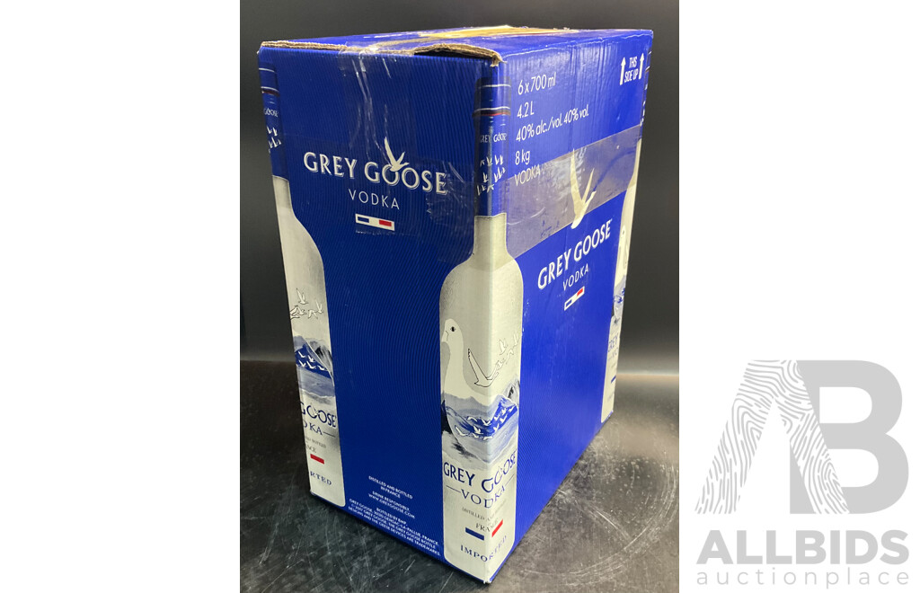 Grey Goose Vodka 700ml X 6 Bottles - ORP $479.00