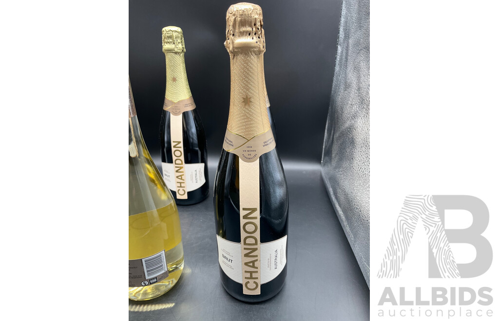 Chandon Brut Wine 750ml (x5) & Verdi Spumanter Wine - Lot of 6 -  ORP $165.00