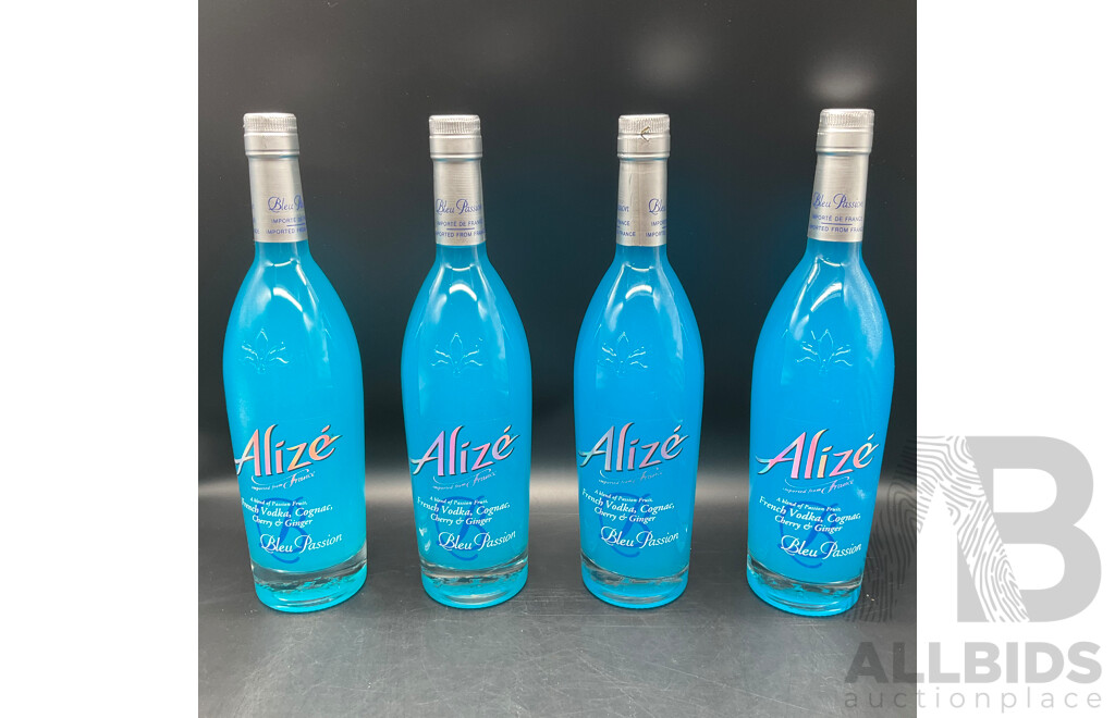 Alize Bleu Cognac 750ml X 4 Bottles - ORP $279.00