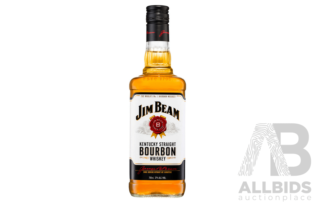 Jim Beam Bourbon Whiskey 700ml X 3 Bottles - ORP $179.00