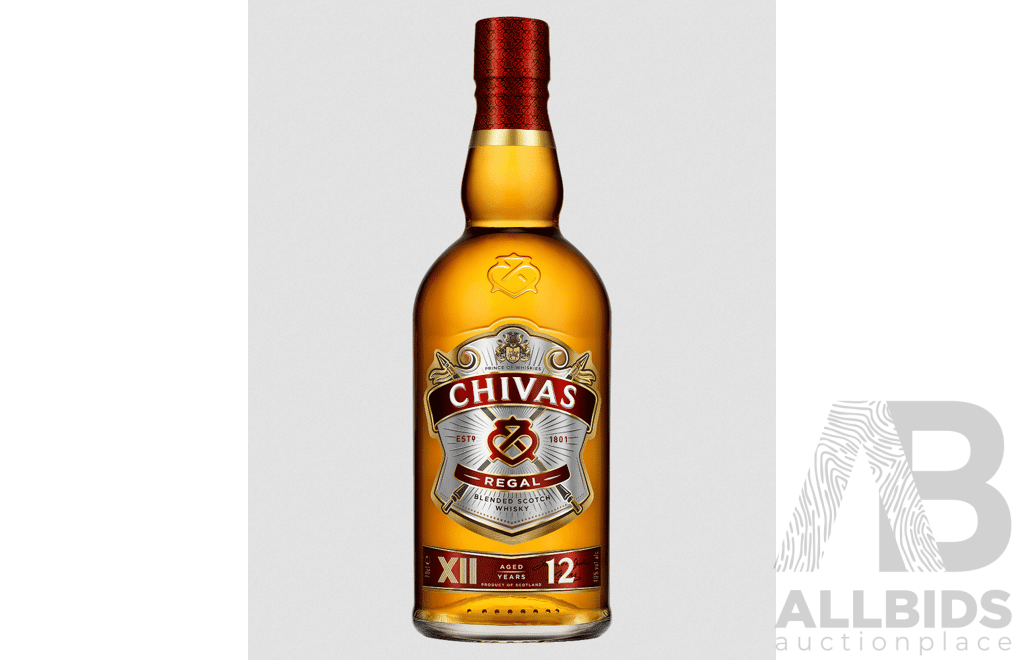 Chivas Regal 12 Year Old Blended Scotch Whisky 700mL X 3 Bottles - ORP $209.00