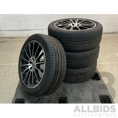 Set of 4 - MERCEDES 19'' Wheel with CONTINENTAL 235/45 R19V Tyres